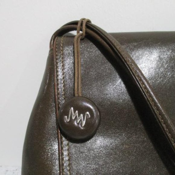 *Monsac Vintage Brown Khaki Front Envelope Flap - Picture 2 of 7